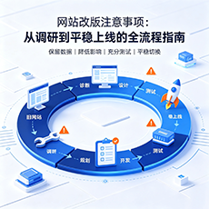 潢川建站-网站改版注意事项：从调研到平稳上线的全流程指南